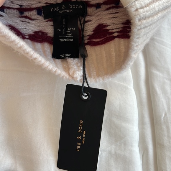 rag & bone fairisle beanie - Picture 3 of 3